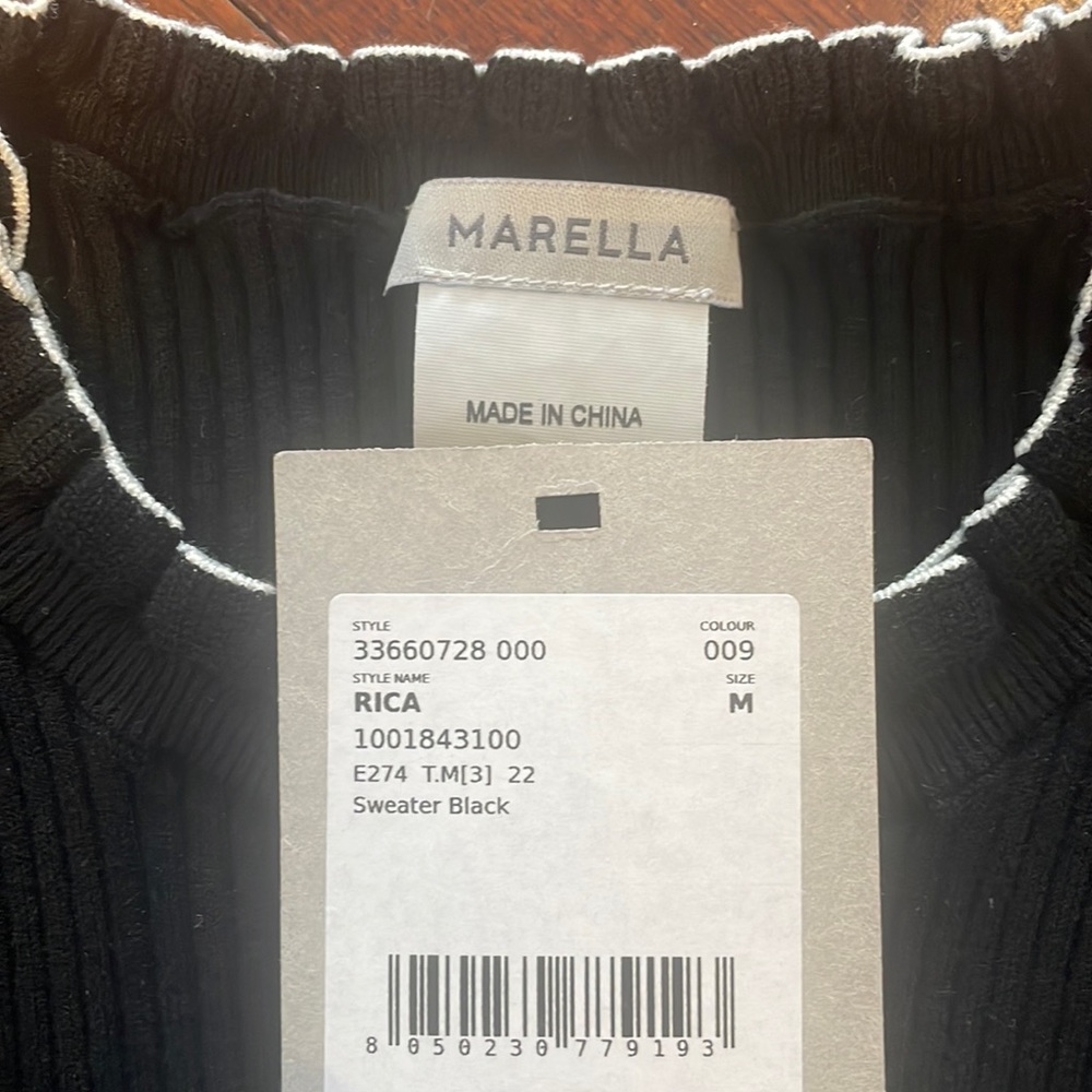 Marella Rica Ribbed Ruffle Trim Sweater - Picture 12 of 12